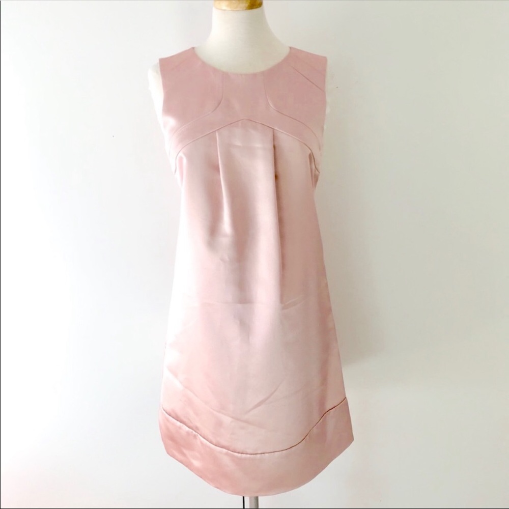 *Like New* Dusty Rose Satin Shift Dress